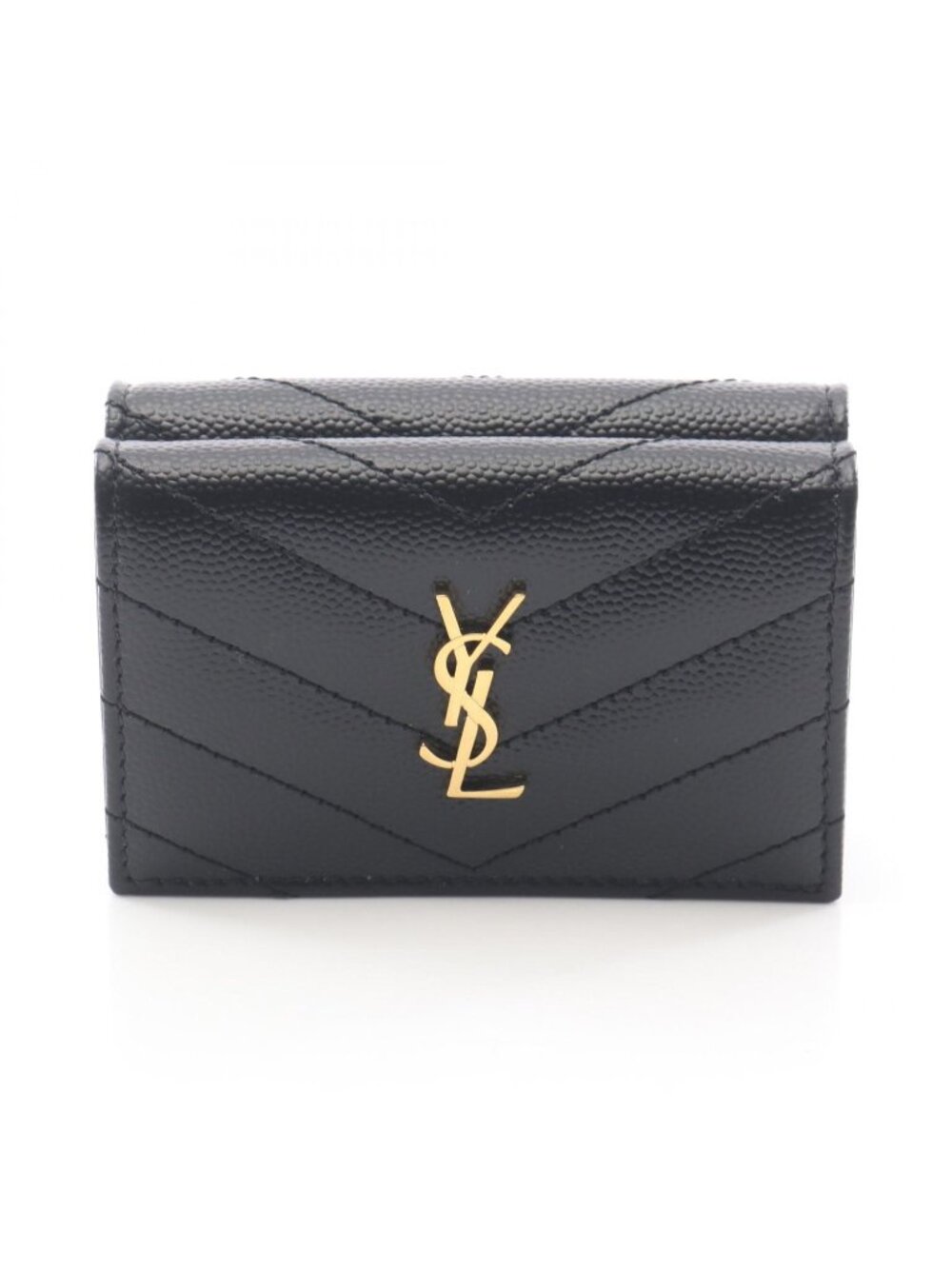 Saint Laurent Paris Trifold Wallet Monogram Origami Tiny Leather - Picture 1 of 6